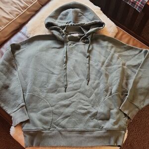 Tasc Green Mockneck Hoodie Womens Size M